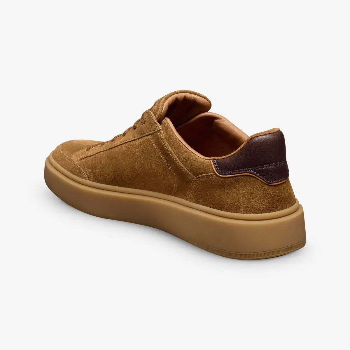 Oliver Slip-on Stretch-lace Sneaker - Cinnamon Brown Suede
