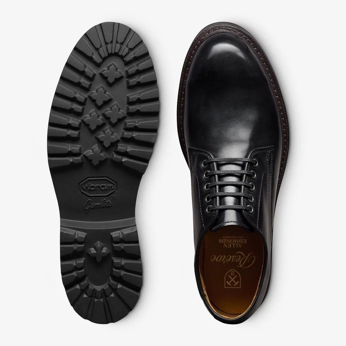 Carmine Reserve Lug Derby Dress Shoe - Black Leather