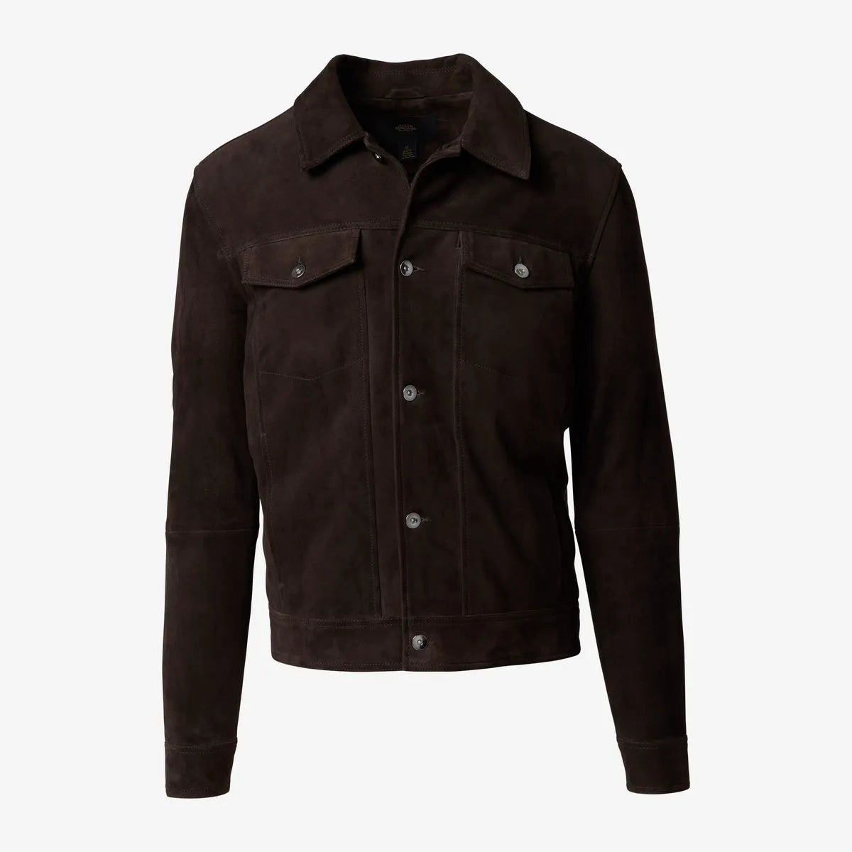 Suede Trucker Jacket - Brown Suede