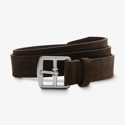 Clayton Street Belt - Chocolate Suede