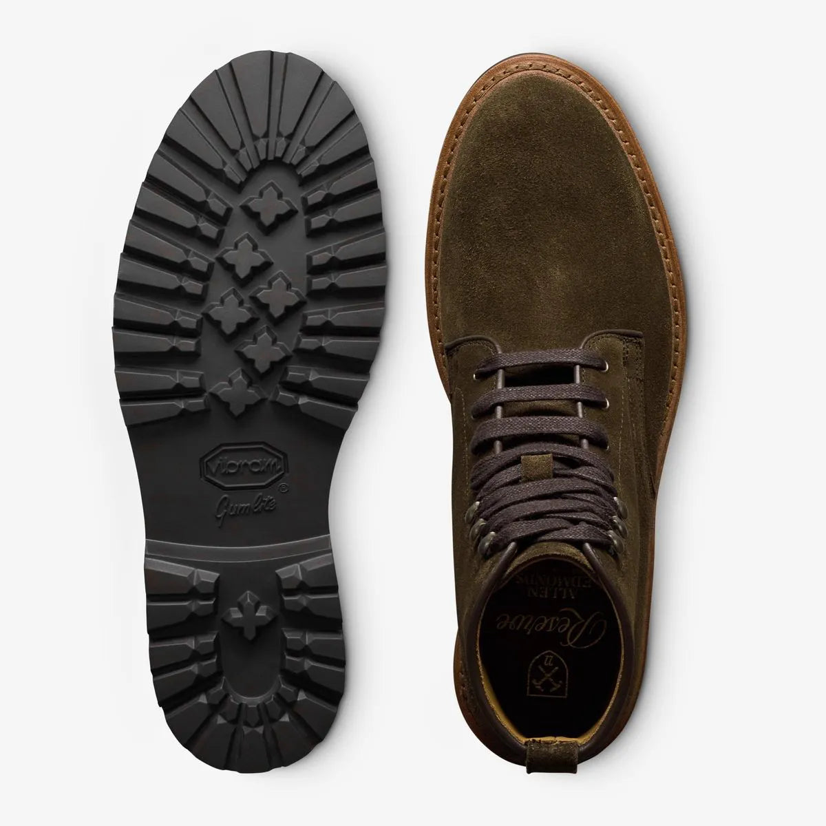 Charlton Reserve Plain-toe Boot - Dark Olive Green Suede