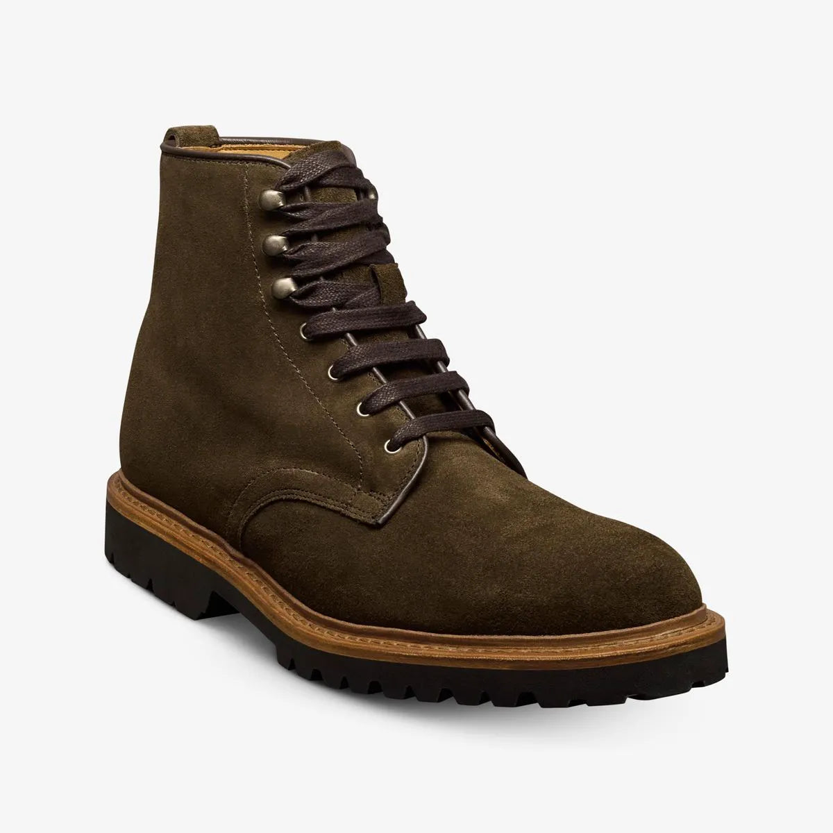 Charlton Reserve Plain-toe Boot - Dark Olive Green Suede