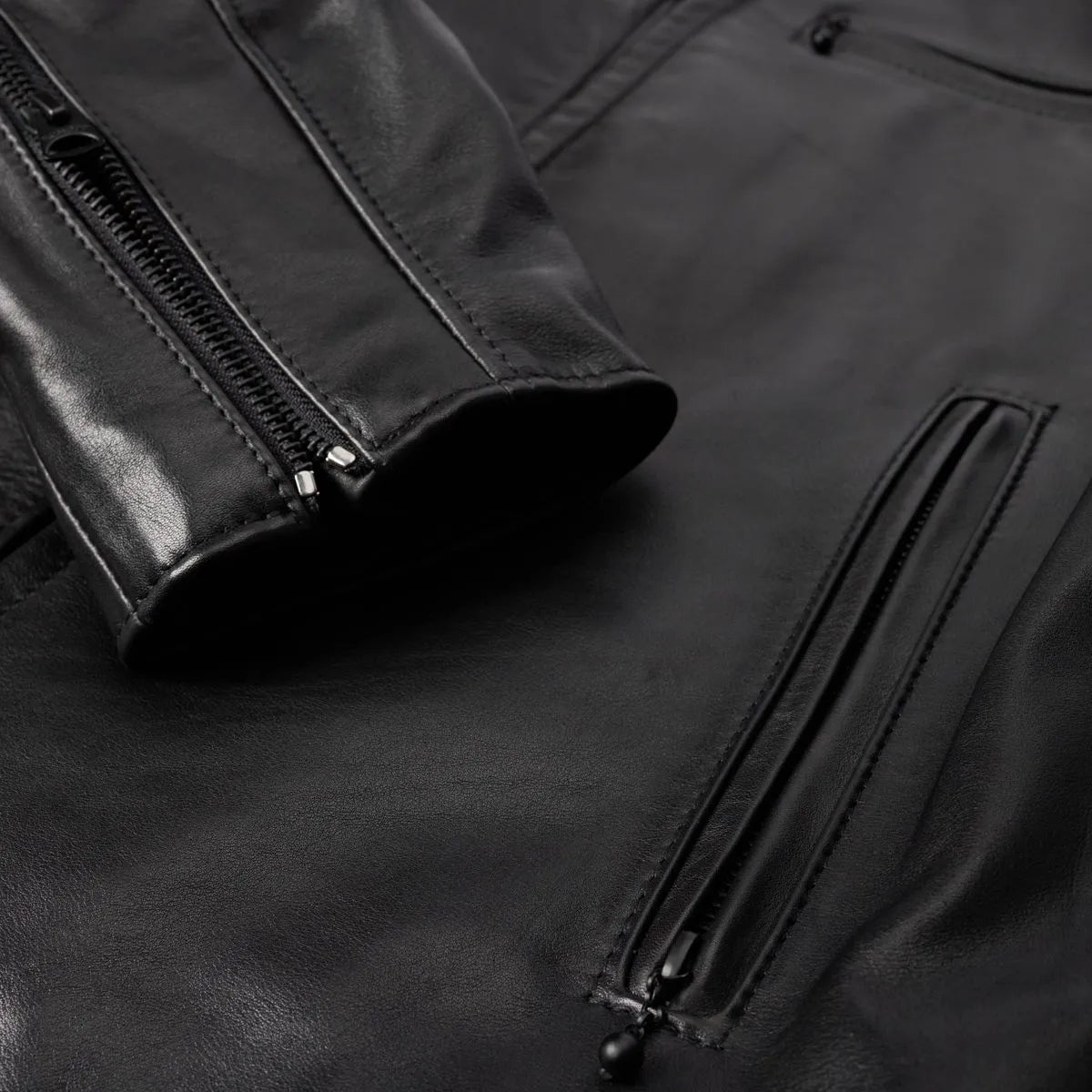 Schott® N.Y.C. x Allen Edmonds Café Racer 2.0 Leather Jacket - Black Leather