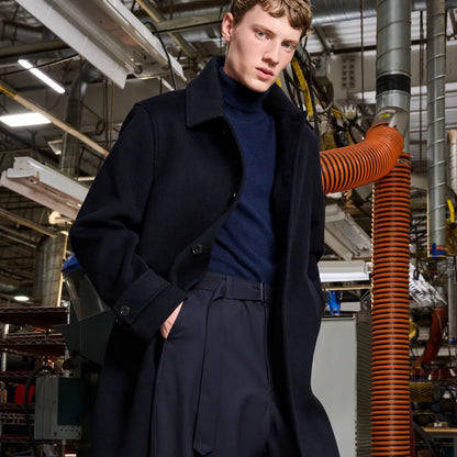 Wool Town Coat - Navy