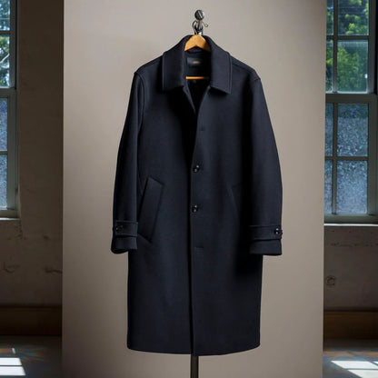 Wool Town Coat - Navy