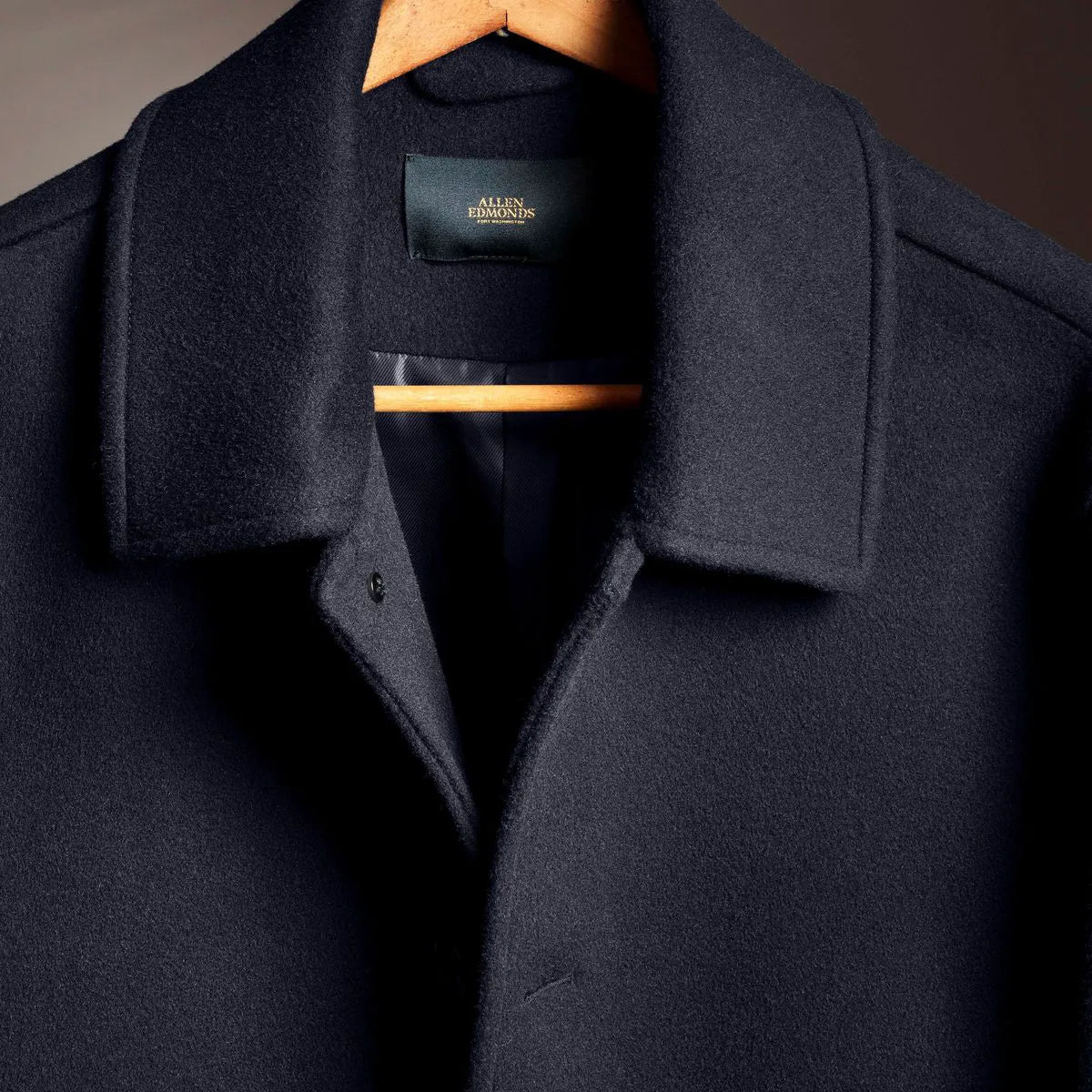 Wool Town Coat - Navy
