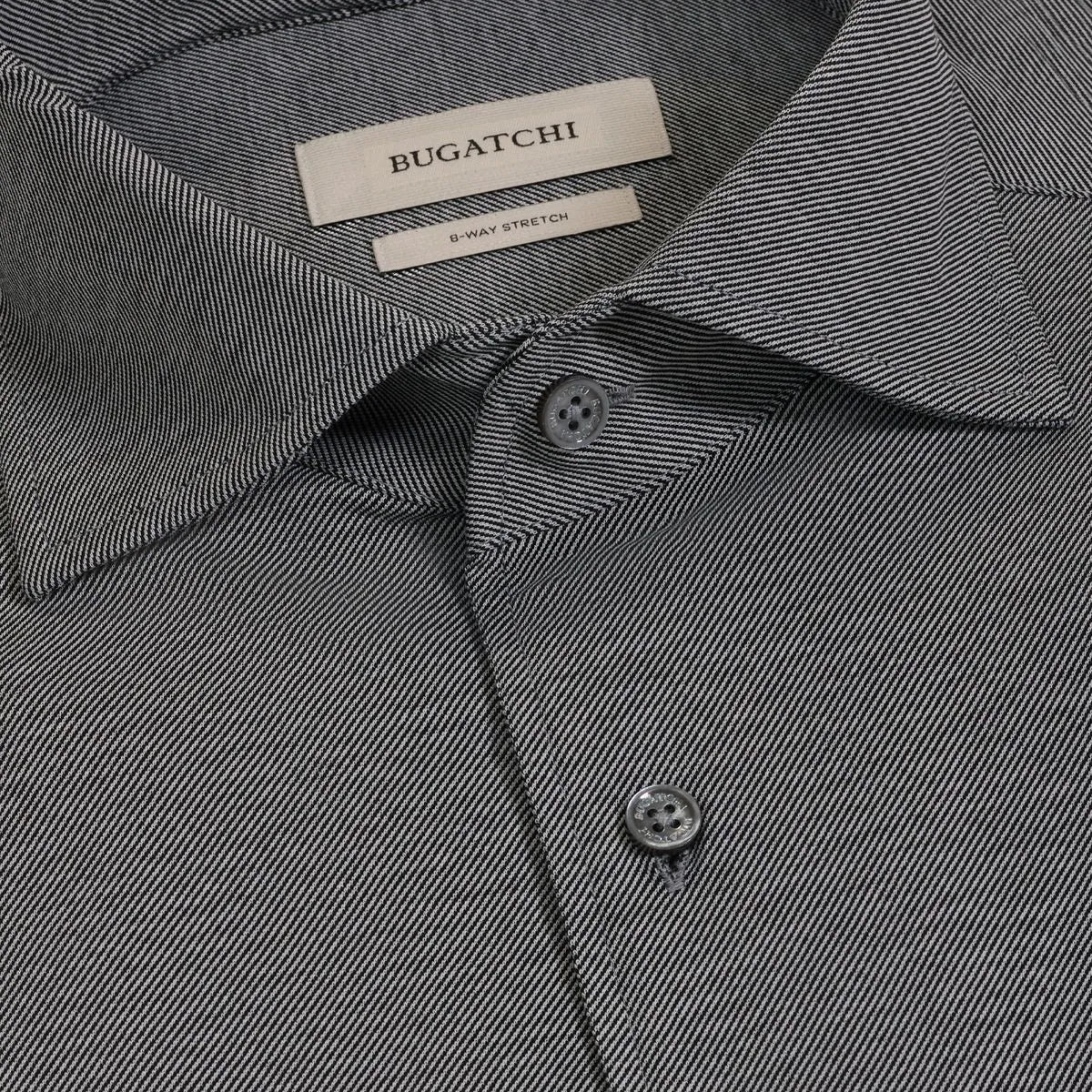 Bugatchi Oohcotton® Devon Long-sleeve Shirt - Black