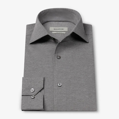 Bugatchi Oohcotton® Devon Long-sleeve Shirt - Black