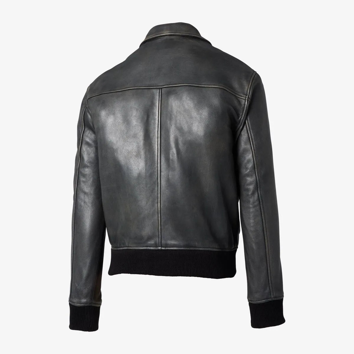 Officine Générale Cesario Lamb Leather Jacket - Black
