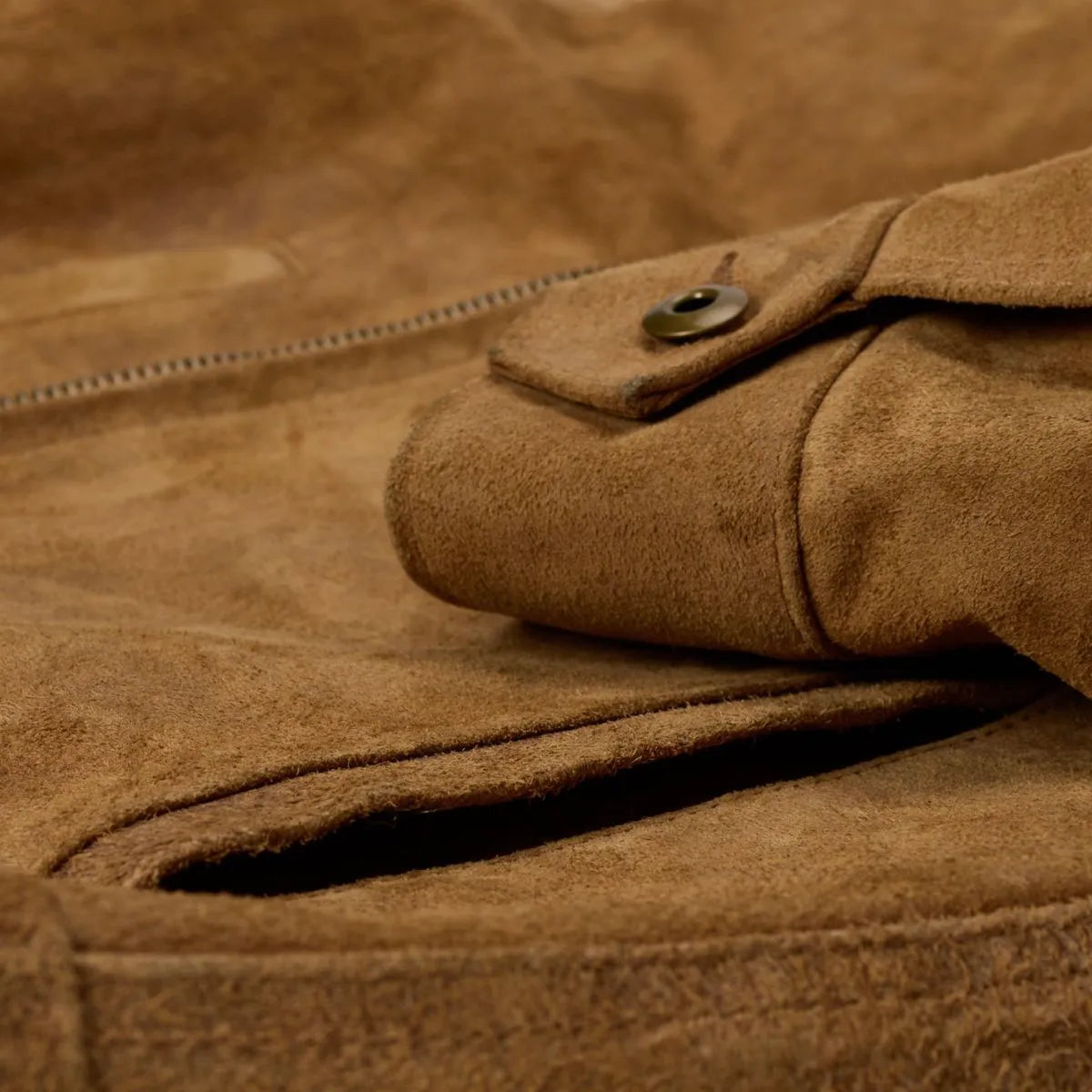 Schott® N.Y.C. x Allen Edmonds Rough-out Suede Jacket - Brown Suede