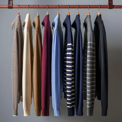 Cashmere Quarter-zip Sweater - Brown