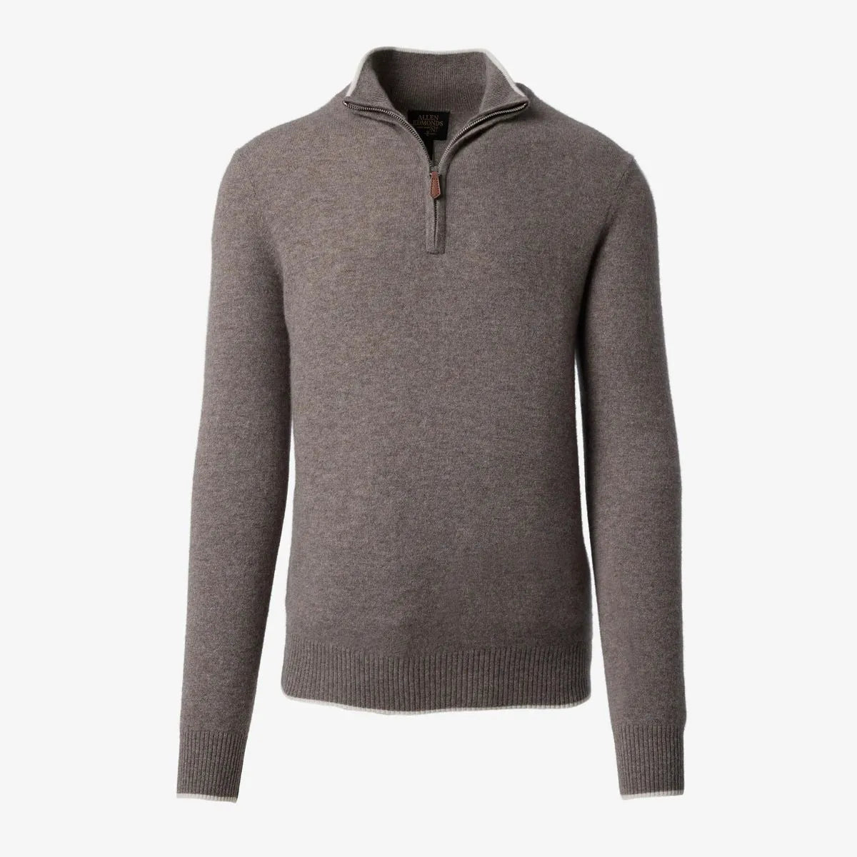 Cashmere Quarter-zip Sweater - Brown