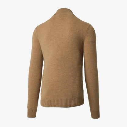 Cashmere Quarter-zip Sweater - Camel