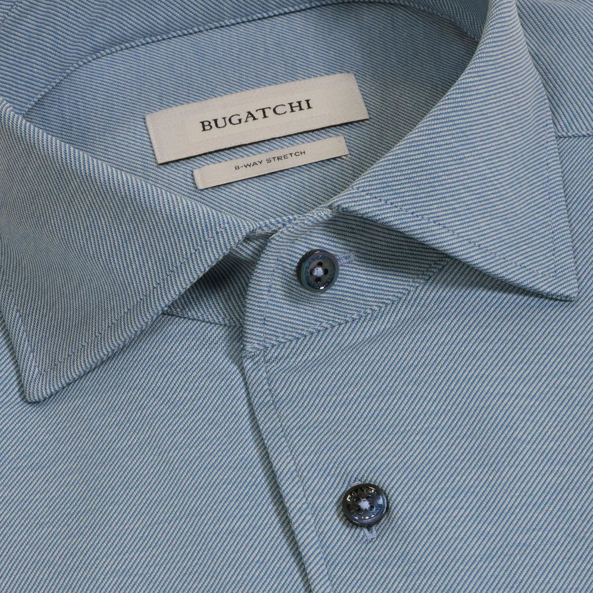 Bugatchi Oohcotton® Devon Long-sleeve Shirt - Classic Blue