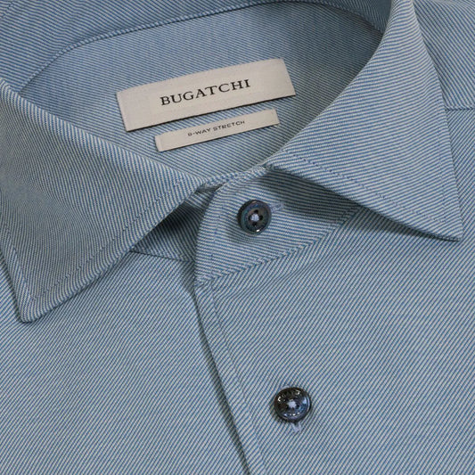 Bugatchi Oohcotton® Devon Long-sleeve Shirt - Classic Blue