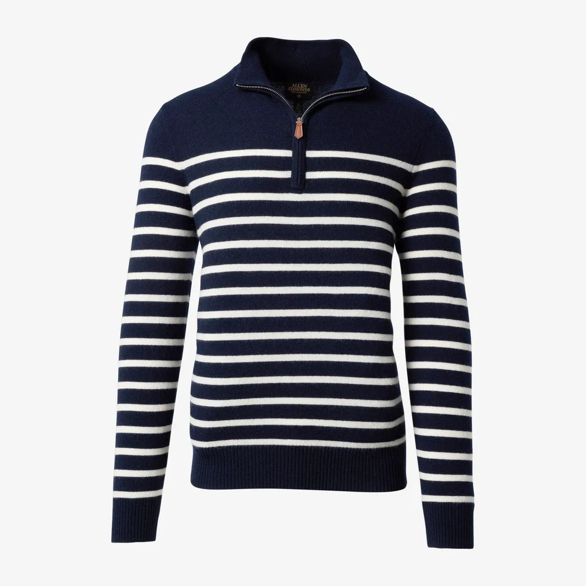 Cashmere Quarter-zip Sweater - Navy