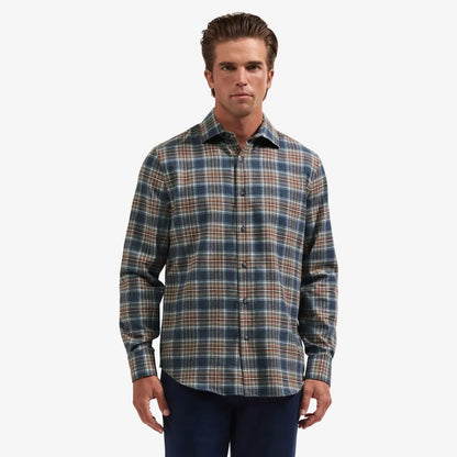 Bugatchi Axel Woven Long-sleeve Shirt - Slate